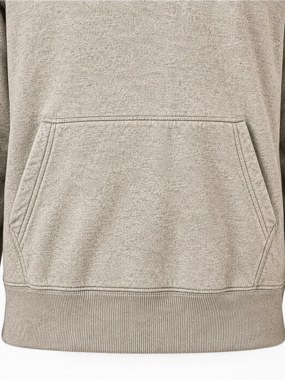J.Crew Vintage Fleece Shawl Collar Hoodie Sweatshirt M Beige 100% Cotton Unisex